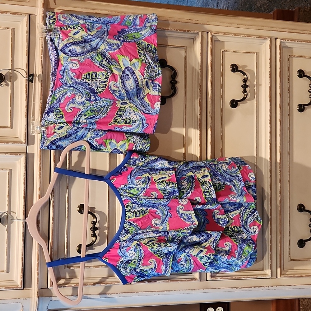 Alex Marie tankini top & skirt sz 10